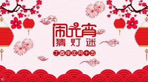 Chinesischer Stil, der erste Monat des fünfzehnten, das Laternenfestival, die Rätselplanung für die Planung des Plans