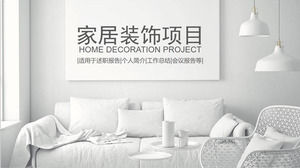 Decoração empresa decoração de casa projeto relatório modelo PPT