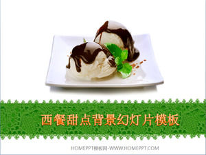Dessert Dessert Hintergrund dining Gourmet-Diashow-Vorlage herunterladen