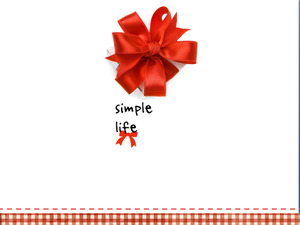 Dinamico rosso fiocco regalo scatola sfondo template PPT download;
