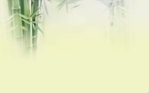 Elegante immagine di sfondo di bambù fresco PPT