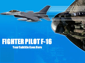 F16 luptător șablon PPT