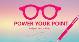 Moda eyewear modelos de Powerpoint