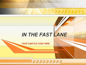 Fast Lane - trafic Template-uri PowerPoint
