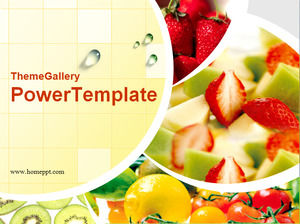 PowerPoint modelo Salad Fruit Download