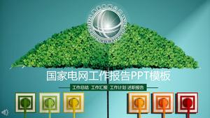Verde de protecție a mediului înconjurător naționale de rețea grila de lucru raport sumar PPT șablon