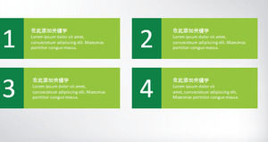 Verde simple plano general de negocios PPT carta Daquan