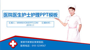 Hospital médico enfermeira cuidados PPT modelo de download gratuito