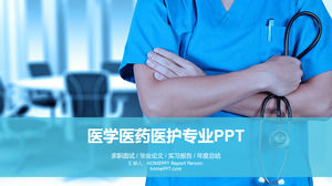 Pekerjaan dokter rumah sakit melaporkan template PPT