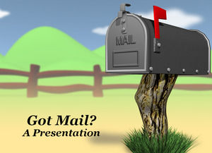 Mailbox Brief ppt-Vorlage