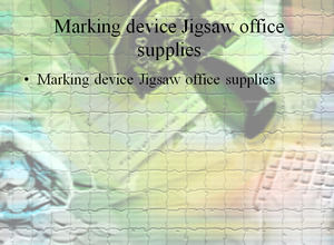 Oznakowanie urządzeń Jigsaw materiałów biurowych
