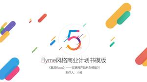 PPT-Vorlage für Meizu Flyme-Designstil