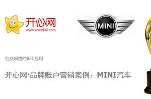 MINI汽车品牌市场分析案例PPT模板