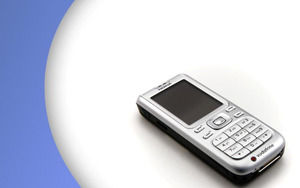 Telefon mobil Purple design șablon powerpoint