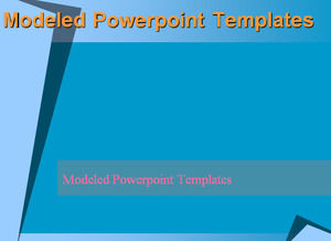 Modèles Powerpoint modelées