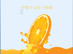 El jugo de naranja limón Fondo de rodaja de diapositivas descarga