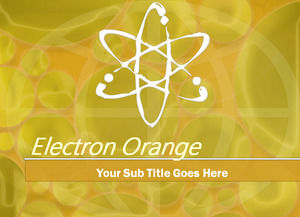 Oranye tenaga nuklir - Teknologi Powerpoint, Template