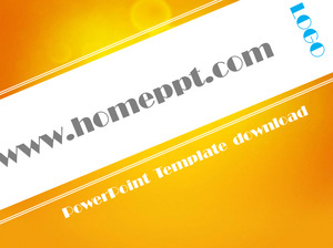 Oranye sederhana gaya modern bisnis PowerPoint Template Download