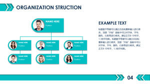 Avatar Şirketi ile Organizasyon Şeması PPT Şablonu