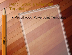 鉛筆的木材PPT模板