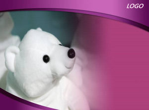muñecos de oso polar - plantilla PPT animales