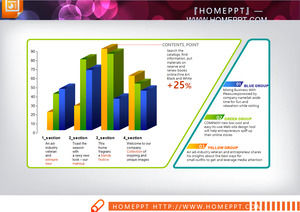 Rapport de données pratique Show Bar Chart PPT Chart Télécharger