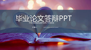 Purple Love Origami Background Graduación Tesis PPT plantilla descarga gratuita