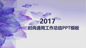 Purple textura sfârșitul anului de lucru raport PPT șablon
