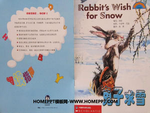 "Coniglio alla ricerca della neve" PPT immagine libro di storia