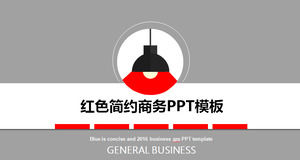 Download gratuito di modello di diapositiva di affari di personalità dinamica grigio rosso