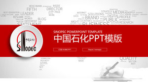 Modello PPT rapporto di lavoro Sinopec