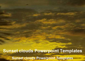 Sunset awan Powerpoint Templates