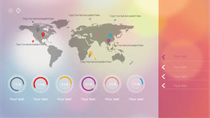 Lo sfondo di business del background aziendale della mappa del mondo rosa