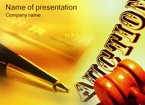The ppt template for auction houses
