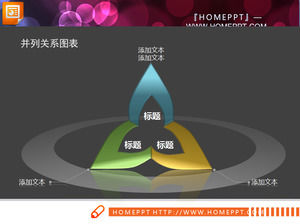 Deux graphiques PowerPoint translucides stéréoscopiques 3D sont téléchargés