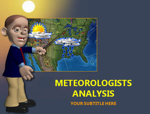 天氣分析師PPT模板