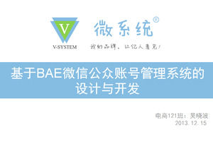 WeChat número público de diseño de análisis de mercado y desarrollo introducido plantilla ppt