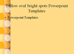 Giallo macchie ovali luminosi modelli di PowerPoint